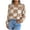 Khaki, variant on XMMSWDLA Women'S 2023 Fall Winter Turtleneck Knitted Sweater Long Sleeve Checkered Color Block Loose Pullover Tops Khaki Cable Knit Sweater Women