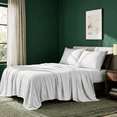 thumbnail image 7 of CH 4-Piece Queen Size Sheet Set – Soft Microfiber Bedding with 14'' Deep Pockets, Lightweight & Fade Resistant, Pearl White, 7 of 7