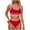 01-Red, variant on Atogsazn Women's High Waisted Bikini Sets Sporty Two Piece Swimsuit Bathing Suits Swimwear Outfit Clothes 02-Purple L