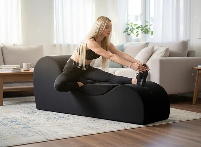 Yoga Chaise Lounge Chair for Stretching, Relaxation & Exercise