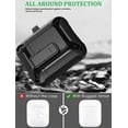 thumbnail image 6 of OTOPO for Airpods 2nd 1st Generation Case Men Lock with Cleaner Kit, Rugged AirPod 2/1 Gen Protective Hard Cover Shockproof Skin Boys Women with Keychain for Apple iPods 2nd/1st Cases, Black, 6 of 7