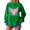 Green, variant on Womens Breast Cancer Shirt Long Sleeve Pink Ribbon Angel Wings Print Sweatshirt Breast Cancer Awareness Support Survivor Pullover Crew Neck Tops