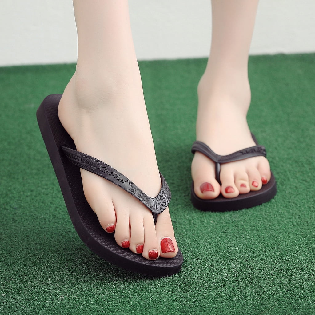 Nadition Summer Comfy Simple Slipper,Fashion Couple Home Slippers Non-Slip Flip Flops Clip Toe Flat Botton Beach Slippers