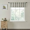 thumbnail image 2 of Piper Classics Market Place Gray Ticking Stripe Valance Curtain, 2 of 2
