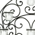 Safavieh Round Tea Light Wall Decor, Black Powder