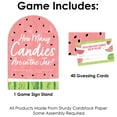 thumbnail image 3 of Big Dot of Happiness Sweet Watermelon - How Many Candies Fruit Party Game - 1 Stand and 40 Cards - Candy Guessing Game, 3 of 8