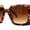 Tortoise Brown, variant on Square Mod Designer Chic Plastic Fashion Butterfly Sunglasses Black Smoke