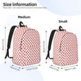 thumbnail image 3 of Naloa Red Cross Canvas Backpack for Men Women Rucksack Casual Travel Daypack College Tote Satchel Bookbag for Teens-Small, 3 of 7