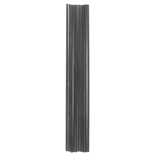 CHICHUMID 10Pcs High Conductivity Graphite Rods for Electrolysis and Metal Smelting Black