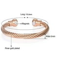 thumbnail image 5 of RSAMD Copper Bracelet Men Women Therapy Arthritis Energy Healing Bangle Gift-Rose Gold, 5 of 9