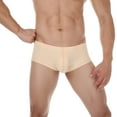 thumbnail image 4 of ZQUUVOU Men's Boxer Briefs Sequin Low Waist Night Club Underwear (Beige,L), 4 of 9