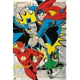 thumbnail image 1 of Poster - Studio B - 24x36 DC Comics - 4 Superheroes Wall Art R84888, 1 of 1