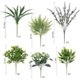 thumbnail image 2 of SHBOTO Outdoor Faux Plants UV Resistant - 12 Bouquets Realistic Artificial Eucalyptus Fern Lavender Greenery for Patio Garden Front Porch Decor Weatherproof Fake Plants for Outside, 2 of 7