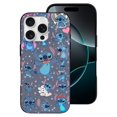 thumbnail image 2 of Funda de TPU Stitch para iPhone 16 Pro: ultrafina, a prueba de golpes, antiamarilleo, resistente a arañazos, compatible con carga inalámbrica, agarre mejorado, estilo negro., 2 of 7