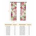 thumbnail image 6 of Mother's Day Blackout Curtains for Bedroom, Pink Flowers Spring Floral Farmhouse Botanical Thermal Insulated Kitchen Drapes with Grommets, Light Blocking Window Treatment, 2 Panels 42" x 63", 6 of 7