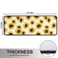 thumbnail image 5 of Kitchen Rugs Sets Of 2,White Sunflower Pattern Anti Fatigue Kitchen Mat Rugs Non Slip Washable,Decorative Kitchen Floor Mats for Kitchen,Sink,Laundry,17"x47"+17"x47", 5 of 5