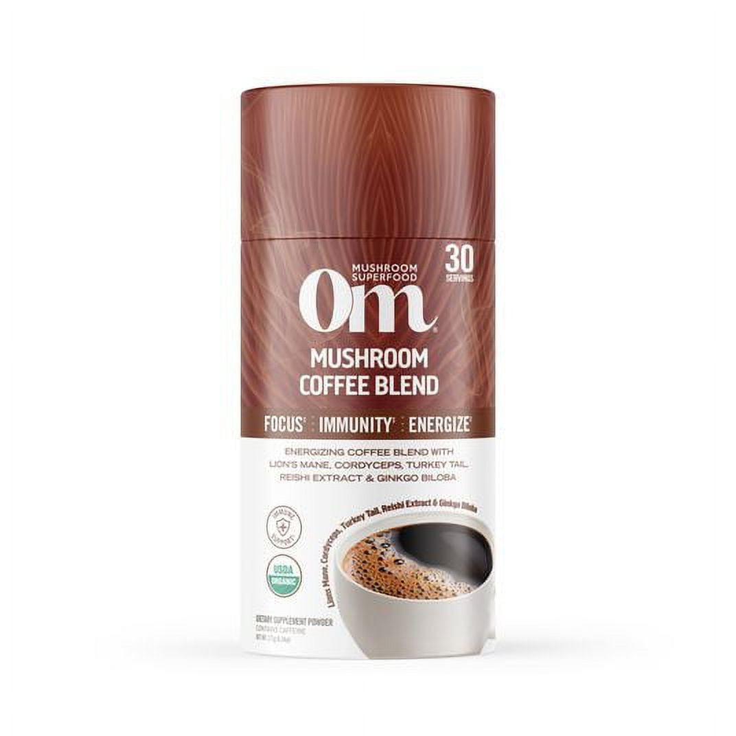OM Mushroom Superfood Mushroom Coffee Blend, Organic - 6 x 6.24 oz