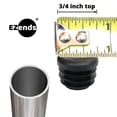thumbnail image 2 of Ezends Tapón De Plástico Redondo De Grado Premium De 3/4 Pulgadas/Calibre 14-20/Paquete De 10/Tapas De Plástico Negro/Insertos Deslizantes Duraderos Para Patas De Silla/Protectores De Pies De Muebles/, 2 of 5