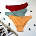 thumbnail image 5 of Ketyyh-chn99 sous-Vêtements Femmes Sans Couture pour Femmes Culottes Invisibles Rouges, 2TG, 5 of 5