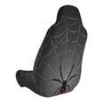 thumbnail image 4 of Lsque Black Spider On Web Pattern Car Seat Covers for Front Seats , Waterproof Seat Covers for Cars, Sporty Front Seat Covers,Car Seat Cover Protector Front Seats, 4 of 5