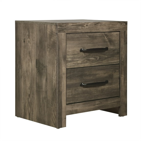 New Classic Furniture Misty Lodge 2-Drawer Wood Nightstand in Gray