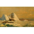 thumbnail image 2 of Bradford, William  14x10 White Modern Wood Framed Museum Art Print Titled - An Incident of Whaling, 2 of 4