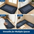 thumbnail image 2 of FLOORHUG Doormat Indoor 20"x 48", Soft and Absorbent Door Mat Non-Slip, Dirt Trapper Door Mats Entry Rug Low Profile Floor Mat Machine Washable Rugs for Entryway, Front Back Door, Blue, 2 of 7