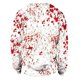 thumbnail image 5 of Sudadera informal con cuello redondo y mangas largas con estampado de Halloween para mujer, sudadera sin capucha con estampado de sangre personalizado Pompotops  FGAJ18977, 5 of 5