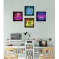 thumbnail image 4 of Game Room Decor Colorful Video Gaming Canvas Wall Art Neon Gamer Wall Decor for Kids Boys Bedroom Teens Playroom 4 Pieces Games Posters Prints Home Decoration Artwork Framed Ready to Hang(12x12in), 4 of 6