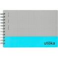 thumbnail image 2 of Utoka Pocket Size Notebook 4mm Graph Light Blue 90 Sheets 4.2 x 6.5 5 Pack, 2 of 7