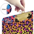 thumbnail image 4 of FMSHPON Fashion Colorful Leopard Print Clipboard Hardboard Wood Nursing Clip Board and Pull for Standard A4 Letter 13x9 inches, 4 of 8