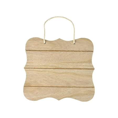 

DIY Bracket Border Slat-Wall Hanger Plaque With Nautical Rope 6-7/8-Inch