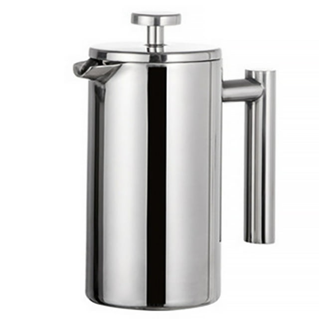 LCXmlly Camping Coffee Maker Stainless Steel Coffee Press Pot Easy to Clean Portable for Home Kitchen (800ML/350ML/1000ML)