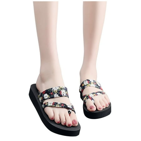 

〖Yilirongyumm〗 Green 35 Slippers For Women Summer Women Sandals Non-Slip Flip Flops Sandals Flat Beach Slippers Shoes