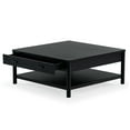 thumbnail image 3 of Safavieh Jaylessa Solid Wood 1 Drawer Coffee Table in Black, 3 of 12