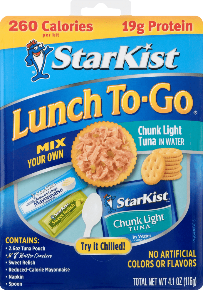 StarKist Lunch to-Go Chunk Light Tuna in Water, 4.1 oz Box