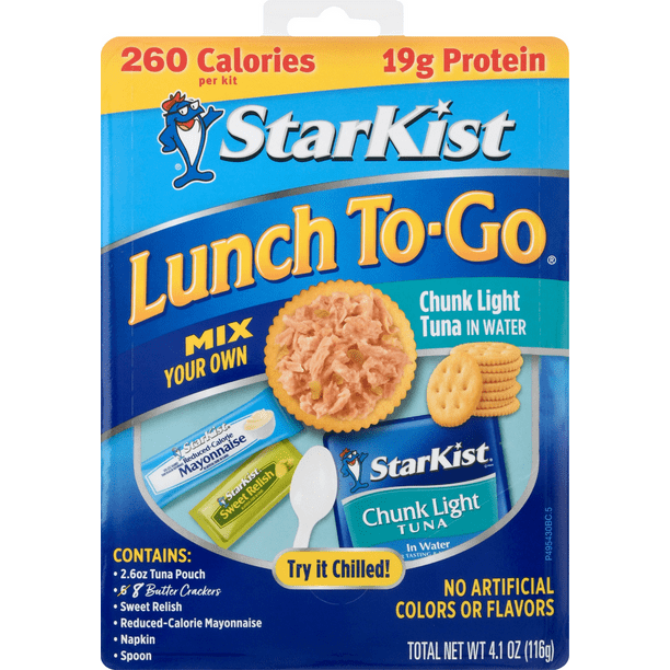 StarKist Lunch ToGo, Chunk Light Tuna in Water, 4.1 oz Box Walmart