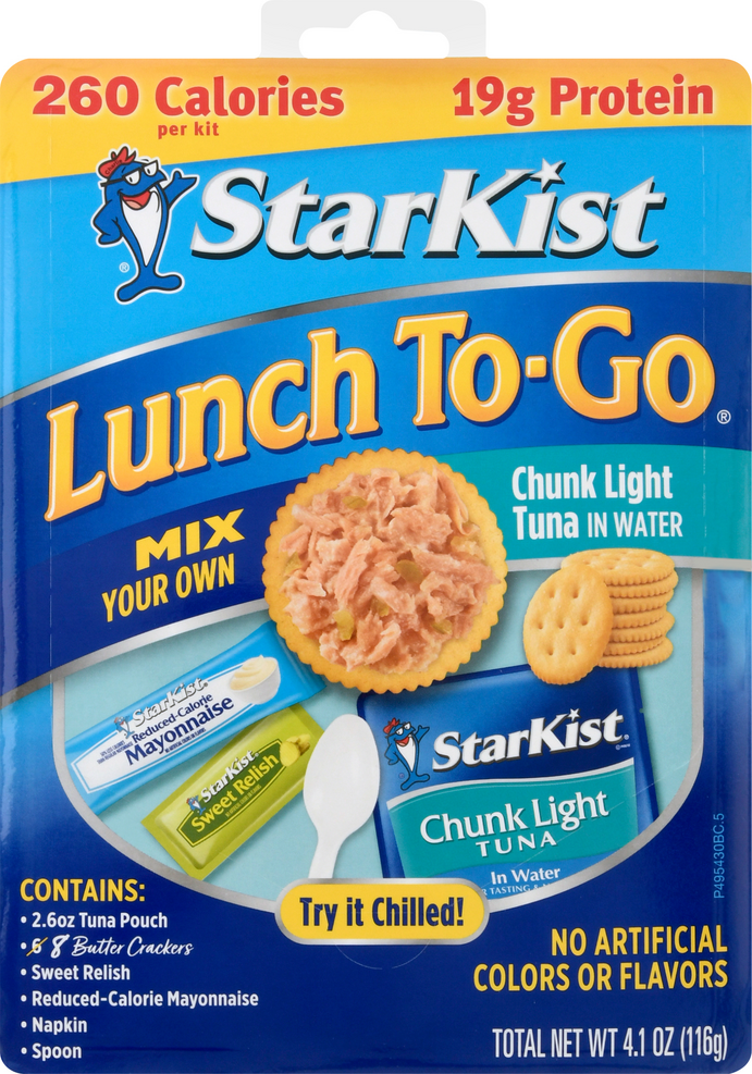 StarKist Lunch To Go Chunk Light Tuna In Water 4 1 Oz Box Walmart 
