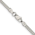 thumbnail image 2 of Diamond2Deal 925 Sterling Silver 2mm Diamond-Cut Square Franco Chain Necklace for Women 22", 2 of 5