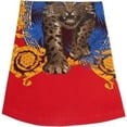 thumbnail image 2 of Men LAVERITA European Fashion Crew Shirt Short Sleeve Lion Medallion 93357 Red, 2 of 6