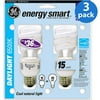 GE Energy Smart Daylight CFL Light Bulb: 15 Watt (65W Equivalent); 3 Bulbs/ 3 Packs
