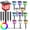 RGB colored light, variant on 24/12/6 Solar Outdoor Lights, 700mAh Solar Path Lights, LED Landscape Solar Path Lights for Outdoor Use with 10-Hour Long Lasting Battery Life, Solar Yard Lights, Outdoor Solar Walkway Lights, Suitab