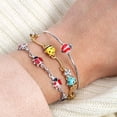 thumbnail image 3 of Bling Jewelry Womens Good Luck Multi Charms Enamel Red Ladybugs Strand Bracelet .925 Sterling Silver, 3 of 4