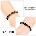 thumbnail image 4 of Leather Urn Bracelet for Men Women Cremation Memorial Lava Stone 316L Stainless Steel Cremation Bangle Urn Bracelet for Ashes, 4 of 7