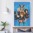 thumbnail image 5 of Japan Music Manga Series K-On! Characters Cute Anime Poster Posters Art Print Wall Photo Paint Poster Hanging Picture Family Bedroom Decor Gift 16x24inch(40x60cm), 5 of 6