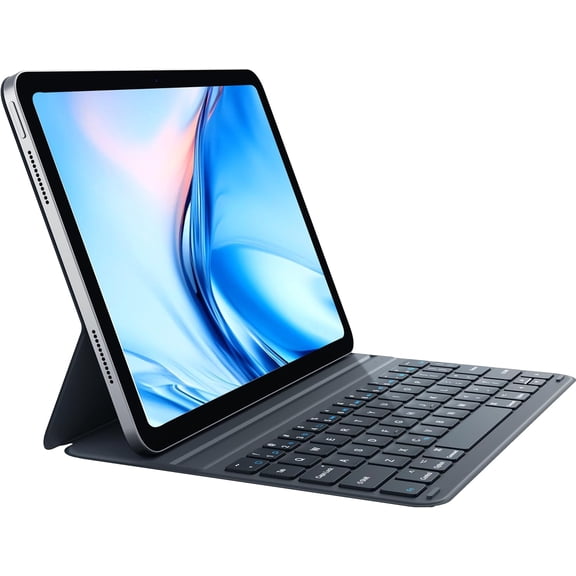 Gray Ultra-Thin Detachable Magnetic Keyboard Folio for iPad Air 11" M2/M3/M4, Air 4th/5th Gen