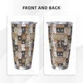 thumbnail image 3 of Bingfone Cartoon Bear for 20 Oz Stainless Steel Travel Mug Double Wall Water Coffee Cup for Home,Office, Outdoor Works Great for Ice Drinks and Hot Beverage-Straw Three-piece Set, 3 of 8