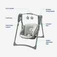Graco Slim Spaces Compact Baby Swing, Reign