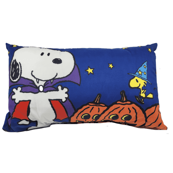 Peanuts Throw Pillow, 12" x 20", Trick Treat, Multicolor Pictorial Halloween