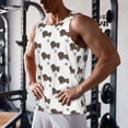 thumbnail image 5 of Daiia Dachshund Dog Printed Men's Quick Dry Fit Muscle Tank Top Slim-Fit Tank Workout Tank Top Lightweight Sports Tank Top-Large, 5 of 7